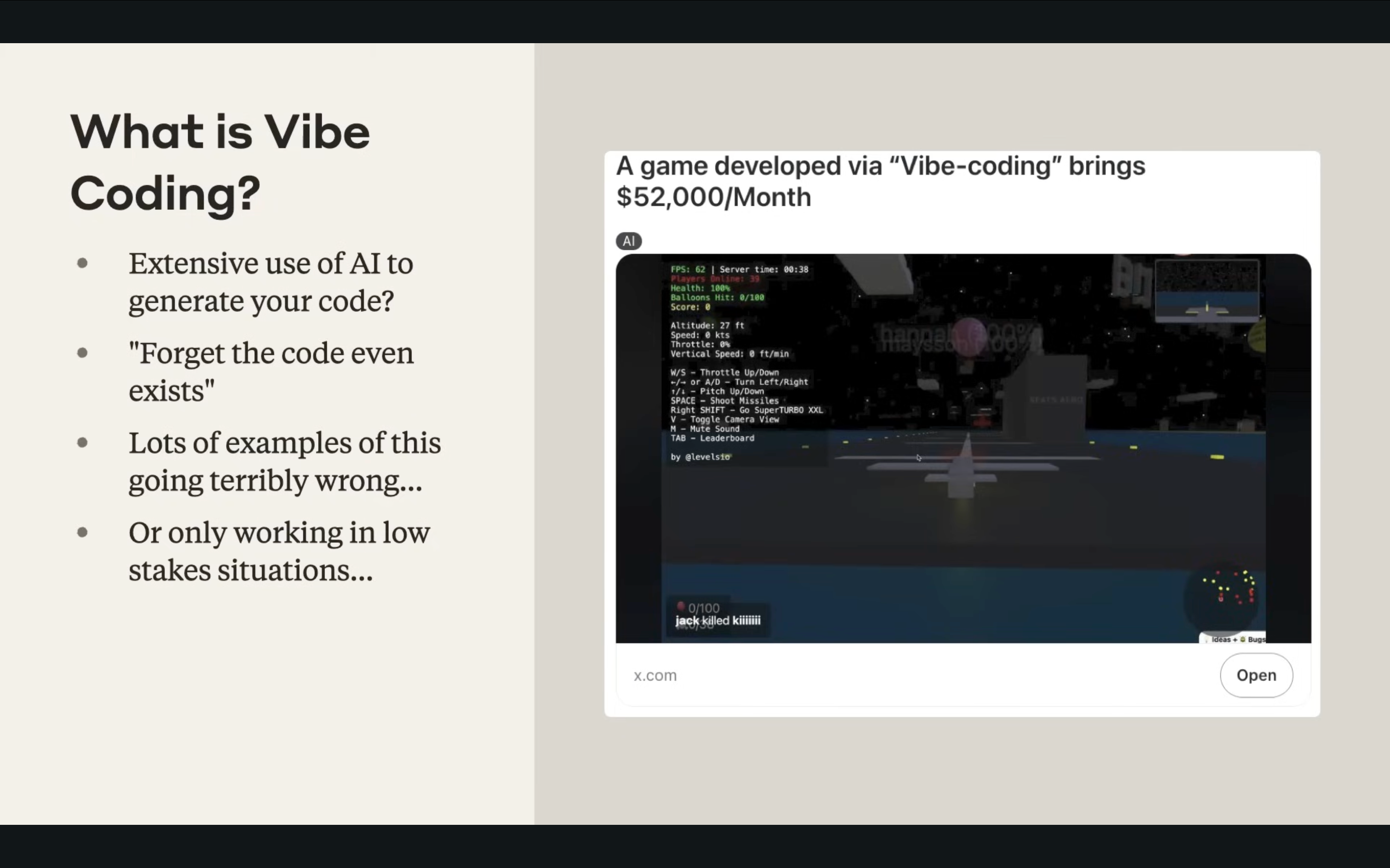 True Vibe Coding Definition